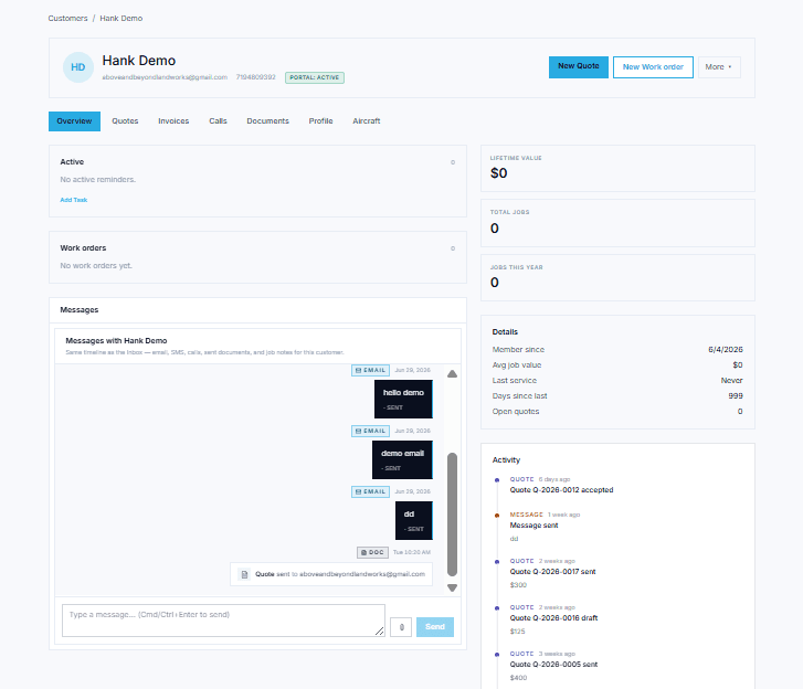 Customer profile
